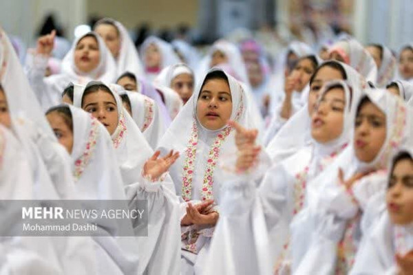 جشن روزه اولی ۲ هزار دانش آموز دختر اردبیلی