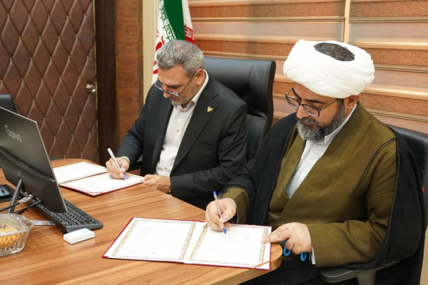 امضای تفاهم نامه اداره کل تبلیغات اسلامی خوزستان و راه آهن جنوب