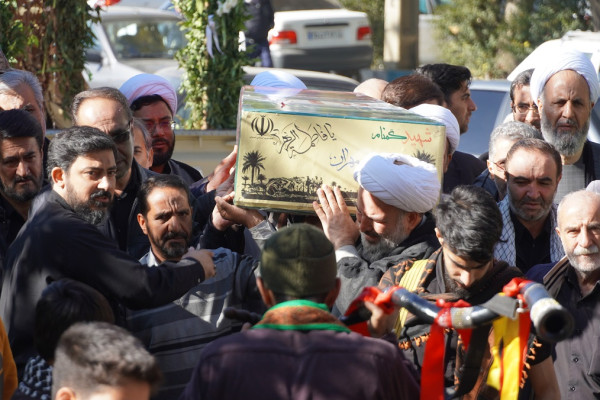 آیین استقبال از شهید خوشنام مکتب آقا روح الله